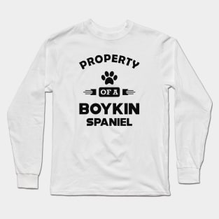 Boykin spaniel dog - Property of a boykin spaniel Long Sleeve T-Shirt